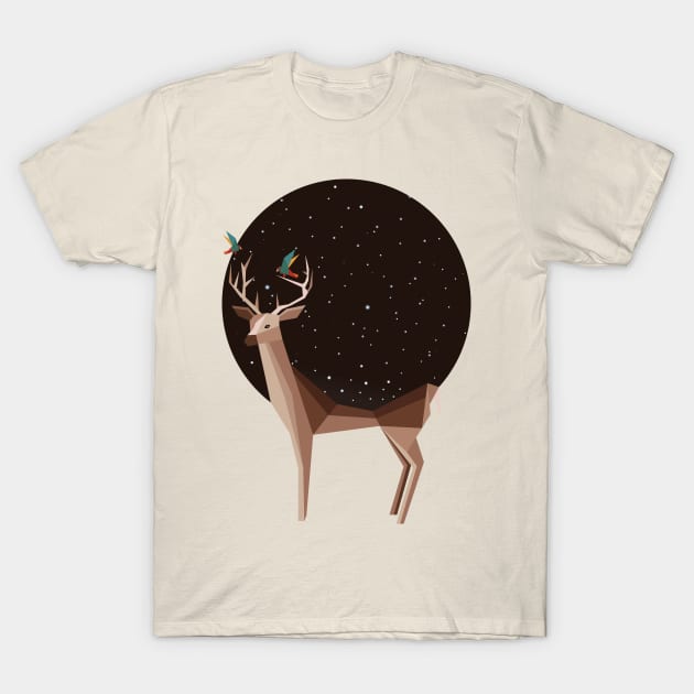 Moon deer T-Shirt by Imago